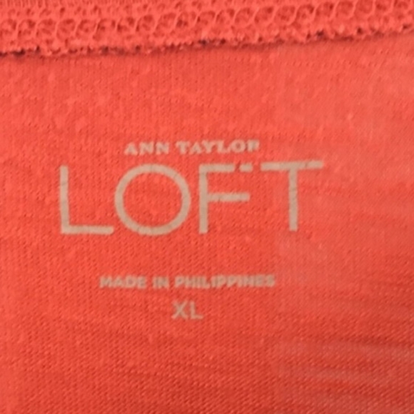 LOFT Red Doolman Sleeve Blouse Size XL - Picture 3 of 4